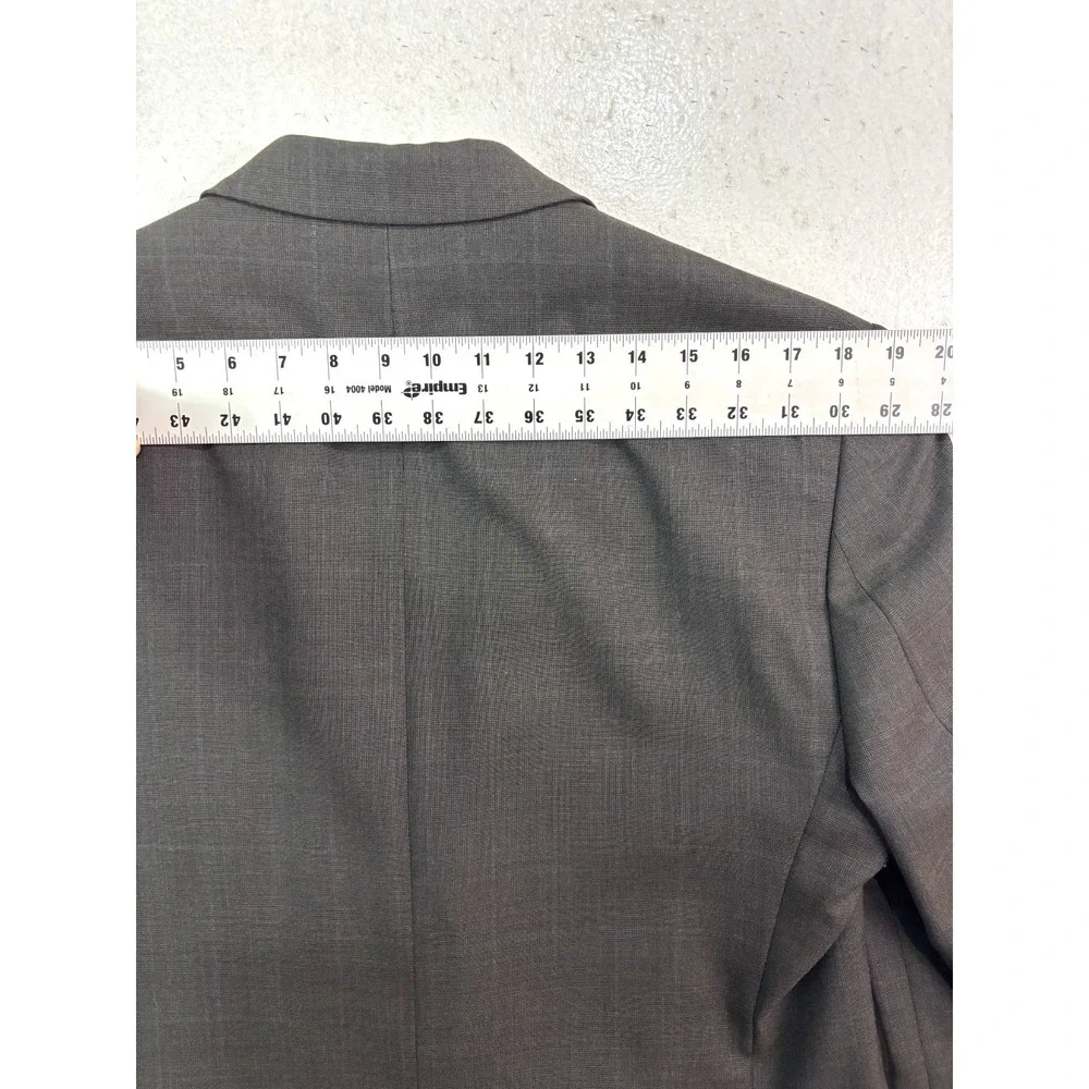 Joseph Abboud 40S 32x28 2pc Pant Suit Gray 100% Wool All Season‎ Two Button